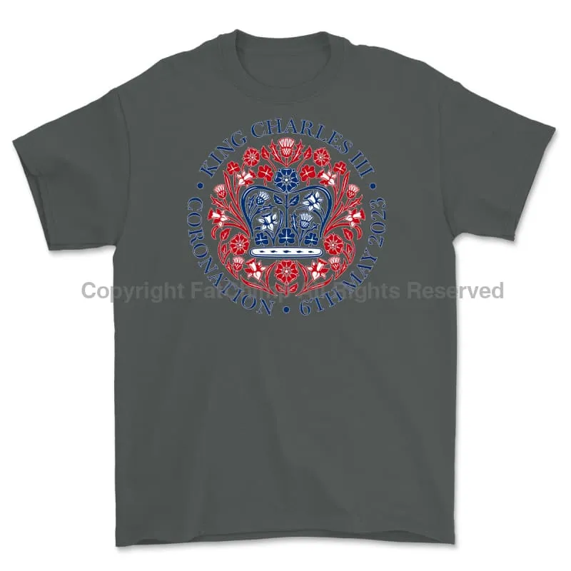 King Charles III Official Coronation Printed T-Shirt