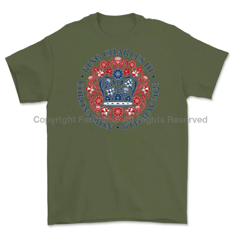 King Charles III Official Coronation Printed T-Shirt